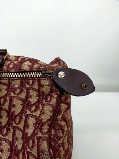 CHRISTIAN DIOR.
Boston bag, signed canvas...
