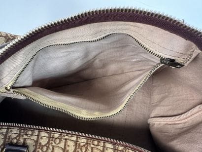 CHRISTIAN DIOR.
Boston bag, signed canvas...