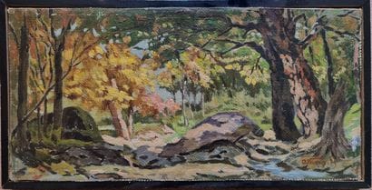 Modern school
Undergrowth
Oil on canvas,...