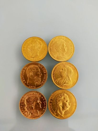 6 various gold coins
Weight : 41.95 gr

Selling...