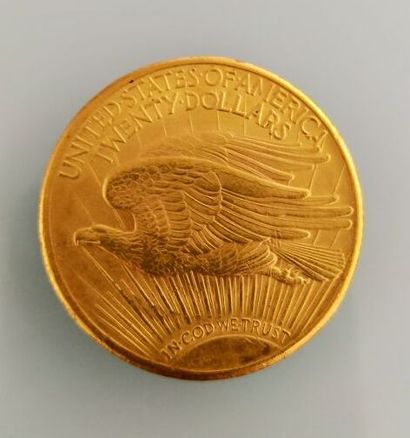 1 piece of 20 gold dollars, USA
(worn and...