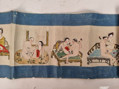 JAPON
Estampe érotique
(usures)
Haut. : 26...