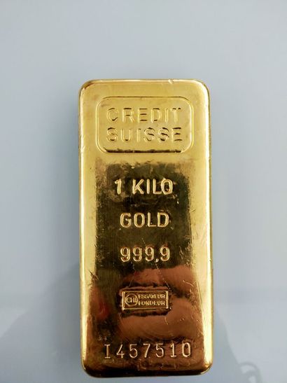 Gold ingot 
N°I457510
Weight : 999,9 gr
Credit...