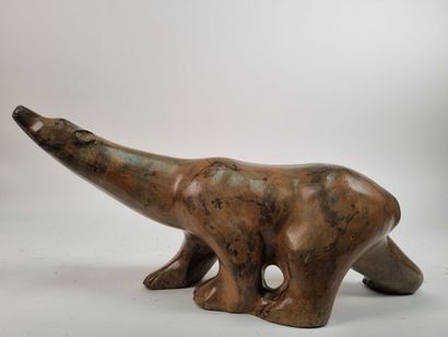 Pierre CHENET (XXth-XXIst)
Bear at rest
Bronze...