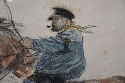 PUECHMAGRE Frédéric (?-1914)
Rider, 
watercolor...