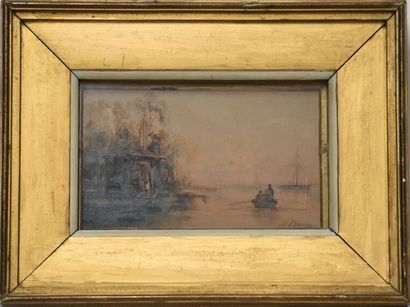 BARRY François (1813-1905)
Boat in front...