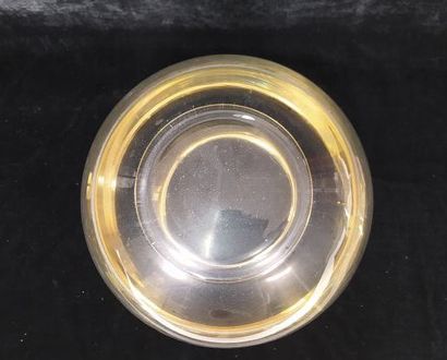 Glass and gilded metal champagne bucket Veuve...