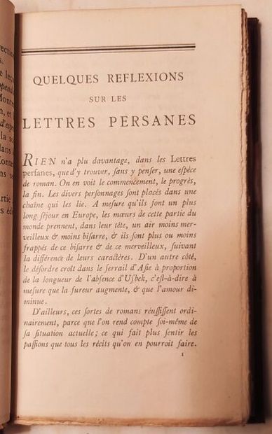 MONTESQUIEU (Charles-Louis DE SECONDAT DE...