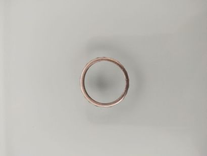 American wedding band in white gold set with...