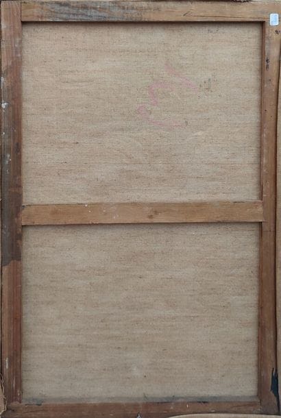Anonyme
Composition
Huile sur toile 
Signée...