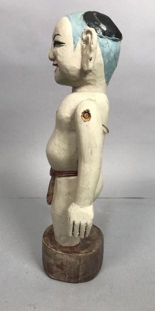 Japon, XXe
Figurine aux bras articulés en...
