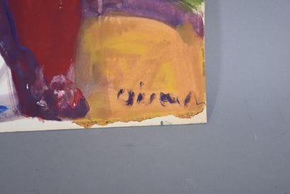 Sylvain VIGNY (1903-1970)
-Homme au chapeau,
Technique...