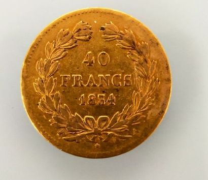 1 piece of 40 francs gold Louis Philippe...