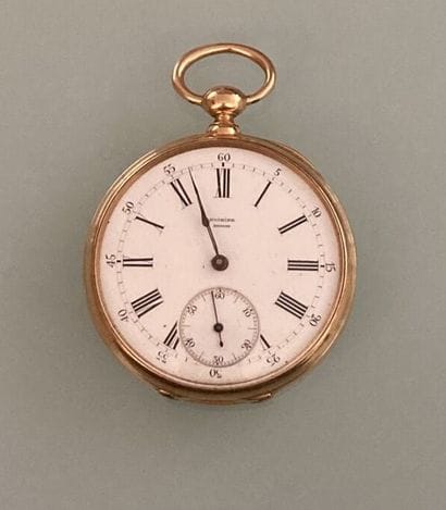 Pocket watch in 18k yellow gold
Gross weight...