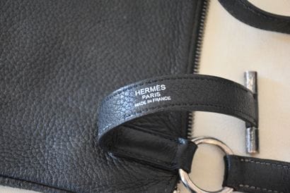 HERMES Paris
soft leather bag 
Height : 40...