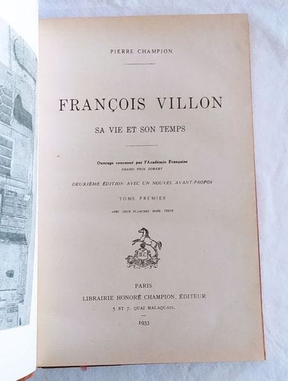 CHAMPION (Pierre). 