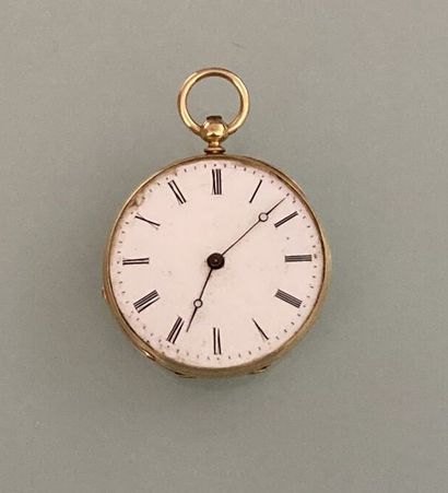 Pocket watch in 18k yellow gold
Monogrammed...