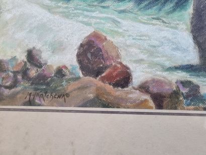 TKATCHENKO Michail (1860-1977) 
Coastline
Pastel...