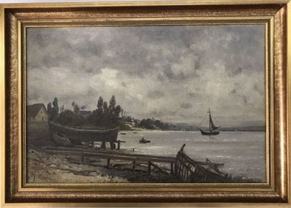 ROZIER Jules (1821-1882)
Seaside
Oil on canvas...
