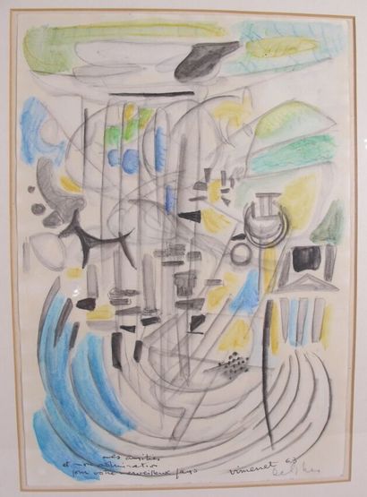 VIMENET Jean (1914-1999)
Delphes, 1963
Aquarelle...