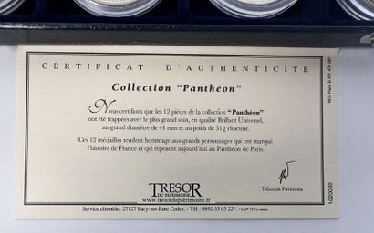 Box of 12 medals, Heritage Treasure, Pantheon...