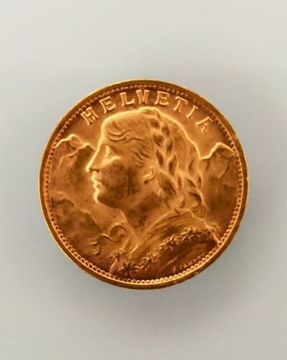 20 francs gold coin Switzerland 1927
weight:...