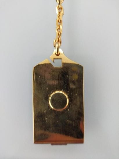 CHRISTIAN DIOR
Key ring in gilded metal and...