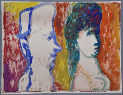 Sylvain VIGNY (1903-1970)
-Homme au chapeau,
Technique...