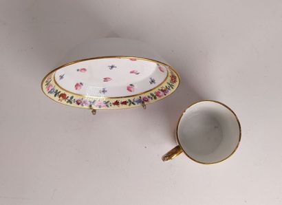 Collection of porcelain cups and saucers...
