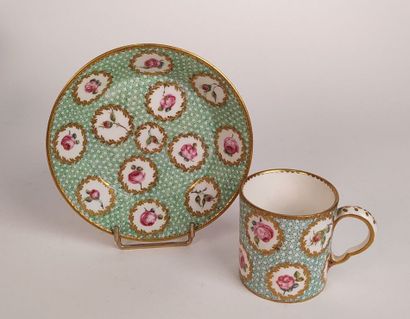 Collection of porcelain cups and saucers...