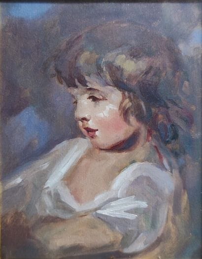 School circa 1900
Portrait of a child
Gouache
Height...