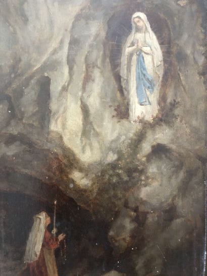 Apparition of the Virgin Mary to Bernadette...
