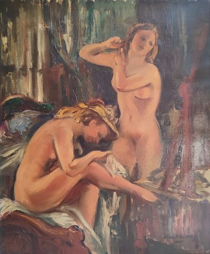 CREIXANS Pierre (1893-1968)
Deux nus féminins
Toile...