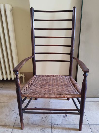 Set of mismatched armchairs: a cabriolet...