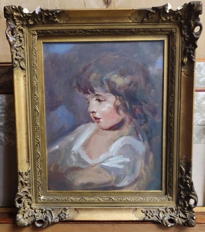 School circa 1900
Portrait of a child
Gouache
Height...