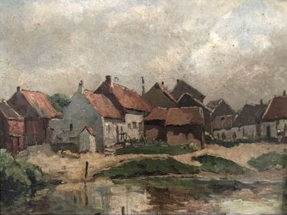 VAN GENEGEN Joseph (1857- 1936)
The hamlet
Oil...