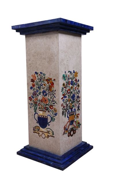 Pair of sheaths or columns in hard stone...