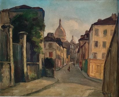 CARDINAL Emile Valentin (1883-1958)?
Montmartre
Oil...