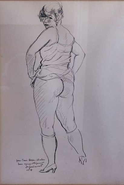 DIGNIMONT André (1891-1965)
Personnage féminin...