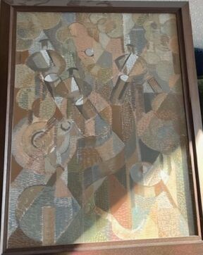 Ecole XXème
Composition cubiste
Pastel
