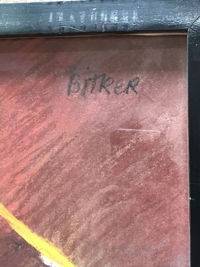 BITKER Colette (née en 1929)
Nu féminin 
Pastel...