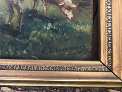 Modern ecome
Shepherdess and sheep in a meadow
Oil...