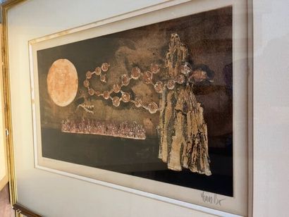 Fort ensemble de gravures contemporaines...