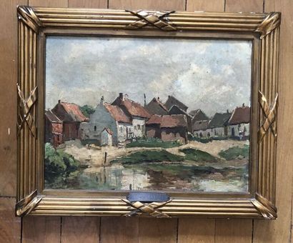 VAN GENEGEN Joseph (1857- 1936)
The hamlet
Oil...