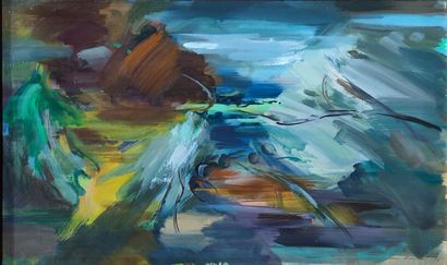 BOUCHET Jean (1929-2010)
« Peuplier insolite »
Acrylique...