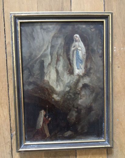 Apparition of the Virgin Mary to Bernadette...