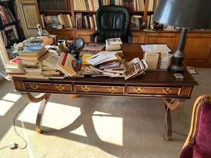 Officer's large flat desk