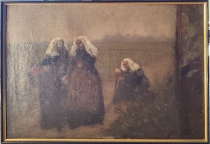 Breton school
Set comprising two oils on...