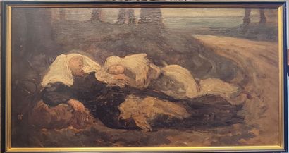 Breton school
Set comprising two oils on...