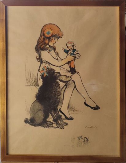 DIGNIMONT André (1891-1965)
Nu féminin
Aquarelle
(mouillures)
Haut....
